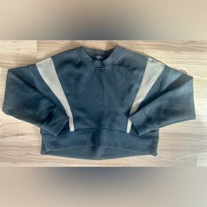 Abercrombie & Fitch YPB neoKNIT Mini Crew in Dune Colorblock Women’s Size Small